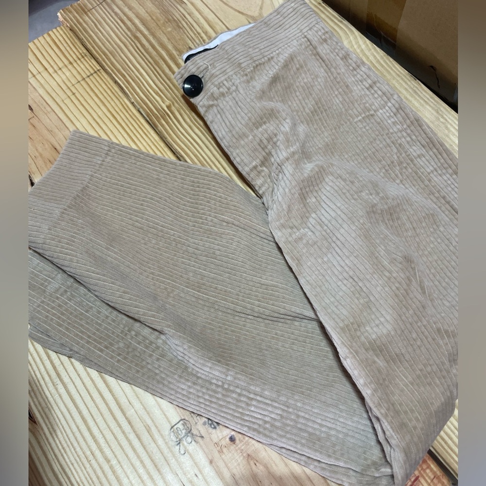 Zara Tan Corduroy Pants
